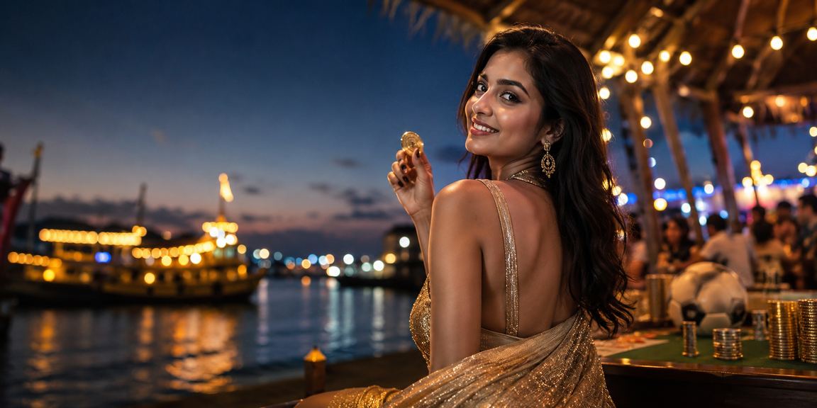 বরিশালের সমুদ্র সৈকতে মোবাইলে ফুটবল বেটিং করছেন একজন ব্যবহারকারী