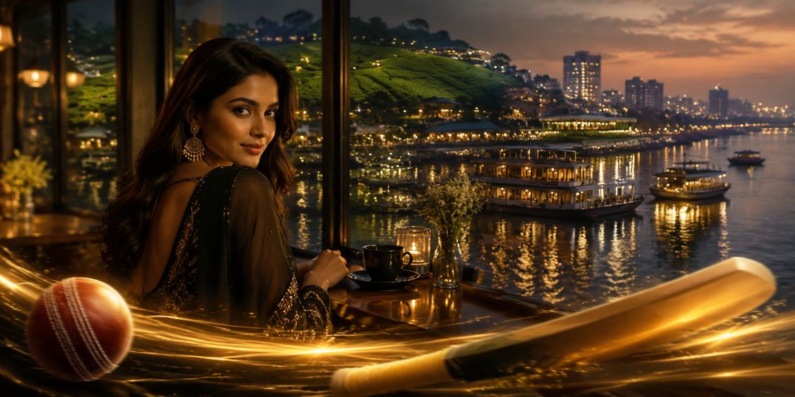 সিলেটের চা বাগানে মোবাইলে ক্রিকেট বেটিং করছেন একজন ব্যবহারকারী